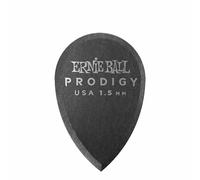 ERNIE BALL PRODIGY GUITAR PICKS PLECTRUMS 1.5MM BLACK - TEARDROP - 6 PACK P09330