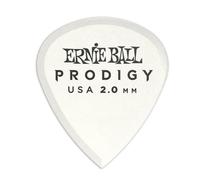 Ernie Ball 2.0 mm White Teardrop Prodigy Picks 6-pack
