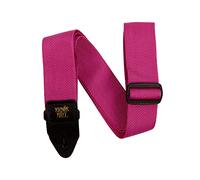 Ernie Ball Raspberry and Black Polypro Guitar Strap
