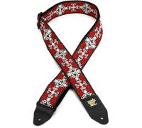 Ernie Ball Guitar Strap Red Trellis Jacquard