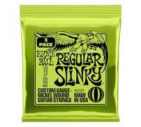 Ernie Ball Regular Slinky Nickel Wound Electric Guitar Strings 3 Pack - 10-46 Gauge