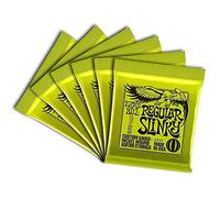 Ernie Ball Regular Slinky Nickel Wound Electric Guitar Strings 6 Pack - 10-46 Gauge