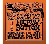 Ernie Ball Skinny Top Heavy Bottom Electric Guitar Strings 10-52 - includes 6 free plectrums