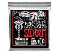 Ernie Ball EB3115 Slinky Coated Titanium 010 " -052 " - String Set For E-Guitar