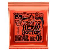Ernie Ball Skinny Top Heavy Bottom Slinky Nickel Wound Electric Guitar Strings 3 Pack - 10-52 Gauge