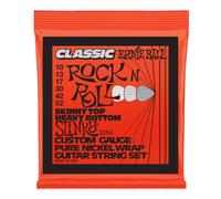 Ernie Ball Skinny Top Heavy Bottom Slinky Classic Rock n Roll Pure Nickel Wrap Electric Guitar Strings 10-52