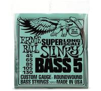 Ernie Ball Slinky Nickel Wound 5-String Electric Bass Strings - Super Long Scale - 45-130