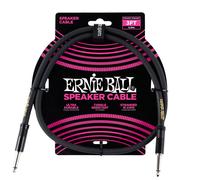ERNIE BALL - SPEAKER CABLE - STRAIGHT/STRAIGHT - BLACK - 3FT - P06071