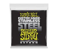 Ernie Ball Stainless Steel Electric Guitar Strings (.010 - .046 Regular Slinky)