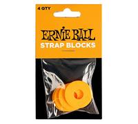 Ernie Ball Strap Blocks 4pk - Orange