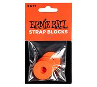 Ernie Ball Strap Blocks 4pk - Red