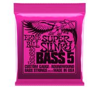 Ernie Ball Super Slinky 5-String 40-125 Nickel Bass Strings, Long Scale