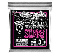Ernie Ball Super Slinky Coated Titanium RPS Electric Guitar Strings - 9-42 Gauge