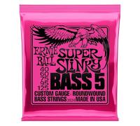 Ernie Ball Super Slinky Nickel Wound 5-String Electric Bass Strings 40-125 Gauge