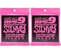 Ernie Ball Super Slinky RPS Nickel Wound Electric Guitar Strings - 9-42 Gauge (Pack of 2)