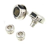 Ernie Ball SUPERLOCK Guitar Strap Locks - with a choice of Black, Gold or Chrome