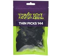 Ernie Ball Thin Black Picks, Bag of 144