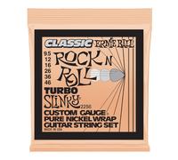 Ernie Ball Turbo Slinky Classic Rock n Roll Pure Nickel Wrap Electric Guitar Strings 9.5-46