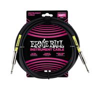 Ernie Ball Ultraflex Guitar / Instrument Cable (Black, 10 ft, Straight/Straight)