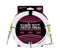Ernie Ball Ultraflex Guitar / Instrument Cable (White, 10 ft, Straight/Right An…