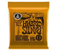 Ernie Ball Hybrid Slinky Nickel Wound Electric Guitar Strings 3 Pack - 9-46 Gauge