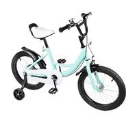 ERnonde 16" Children Bicycle, Green Road Bicycles for Boys & Girls 5-8 Years Old,with Removable Stabilisers Kids Bike, Max Bearing Capacity 55kg