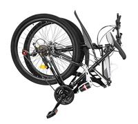 ERnonde Foldable Mountain Bike, 26" 21 Speed Folding Bicycle for Adults Youth Mens and Womens Dual Disc Brake Folding Cycling Bikes for Daily Commuting, Fitness, Off-Road Challenges, Competition