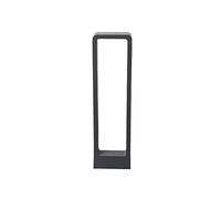 ERNP 7W LED Warm Light 3000K Column Lamp Outdoor Lawn Garden Landscape Lighting Post Lamp Black Modern Minimalist Aluminum Pillar Light Waterproof, Rainproof and rustproof