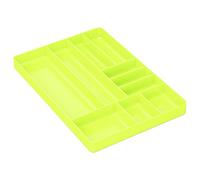 Ernst 10 Compartment Drawer Organizer: Heavy Duty Stackable Tray for Automotive Garage Tool Organization - Low-Profile Toolbox Storage - Nuts and Bolts, Tools, Parts, Easy to Clean - High Visibility