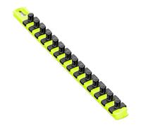 Ernst 13-Inch Socket Rail Organizer with 14 3/8-Inch Twist Lock Clips, High Visibility (8438HV)