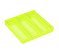 Ernst 5023Hv Hi-Viz Stackable Tool Organiser Tray 3 Compartments 267 X 267 X 38.1mm