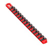 Ernst Manufacturing 8414-Red-1/4 13-Inch Socket Organizer and 15-1/4-Inch Twist Lock Clips