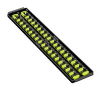 Ernst 8462HV 3/8" Socket Boss Storage Organiser Rail 2-Rail Twist Lock 18" HIVIZ