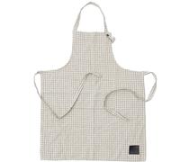 ERNST - Apron Checked, Beige/Black - Offwhite