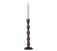 ERNST Ernst candle holder Ø9x31 cm Dark brown