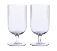 ERNST Ernst beer glass ribbed 2-pack Clear