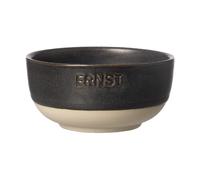 ERNST Ernst bowl Matte black-natural base, Ø8 cm