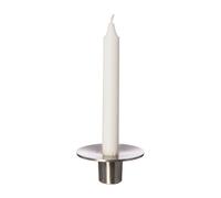 ERNST Ernst candle holder brushed aluminum Ø9.2 cm 4 cm