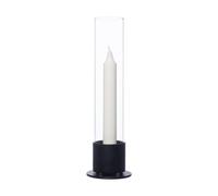 ERNST Ernst candle holder glass cylinder Ø7.5 cm Black