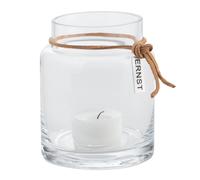 ERNST Ernst candle holder H10cm Ø6.5cm clear
