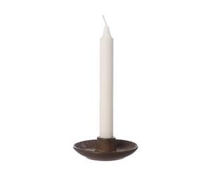 ERNST Ernst candleholder Ø10.5x3.5 cm Brown-beige