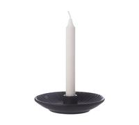 ERNST Ernst candlestick Ø16x3.5 cm Black