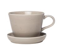 ERNST Ernst coffee cup with saucer 20 cl Sand