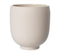 ERNST Ernst flower pot on foot natural white H15 cm Ø14 cm
