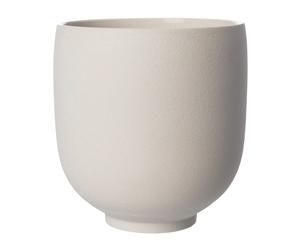 ERNST Ernst flower pot on foot natural white H21 cm Ø20 cm