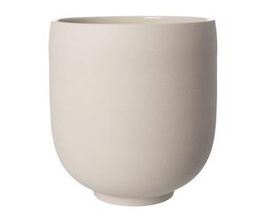 ERNST Ernst flower pot on foot natural white H28 cm Ø26 cm