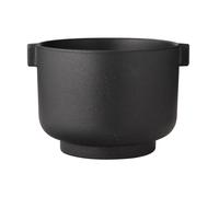 ERNST Ernst flower pot with handle black h15 cm Ø19,5 cm