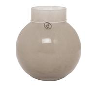 ERNST Ernst glass vase round beige H14 cm Ø13 cm