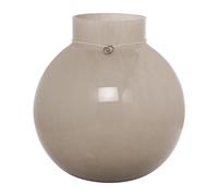ERNST Ernst glass vase round beige H22 cm Ø21 cm