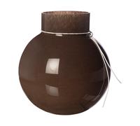 ERNST Ernst glass vase round brown H22 cm Ø21 cm